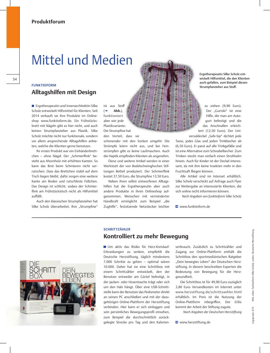 Vorschauseite 1: Mittel und Medien