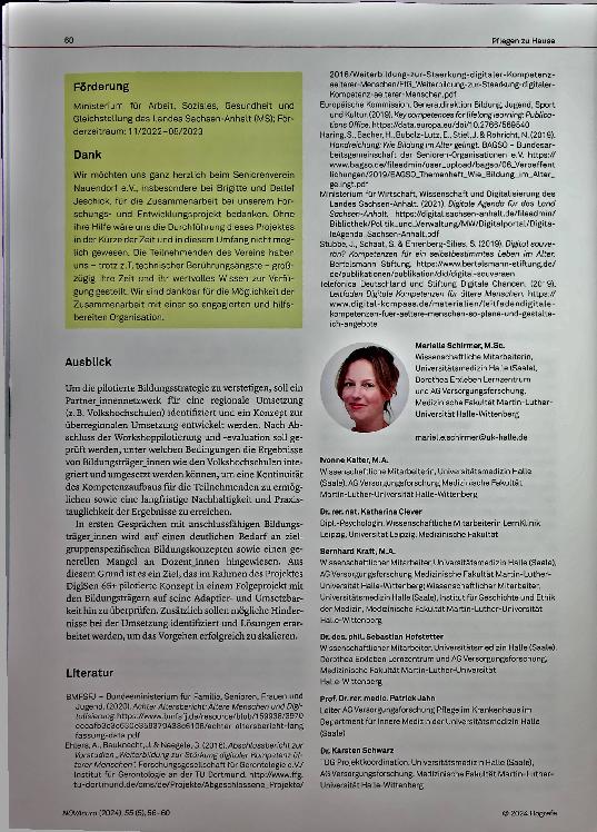 Vorschauseite 5: Mit Partizipation digitaler Kompetenz - Aufbau gestalten. Zwischenergebnisse aus dem Projekt DigiSen 65+.