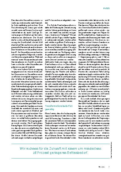 Vorschauseite 2: Transformationsfonds. Entscheidend ist die Zentralisierung.