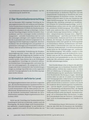 Vorschauseite 3: Krankenhausversorgung nach dem KHWG