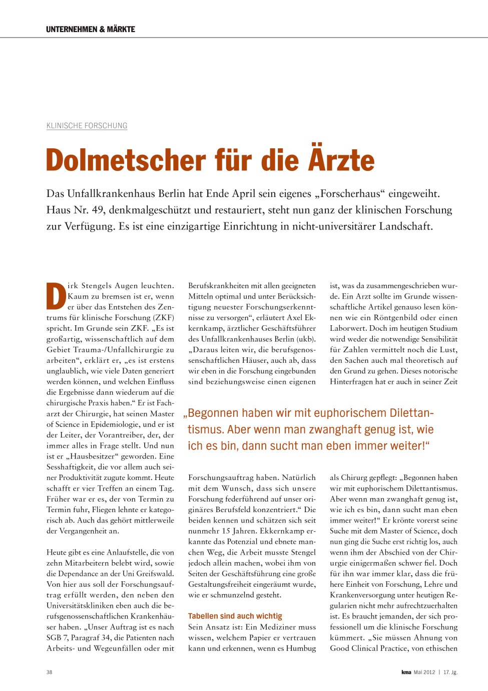 Vorschauseite 1: Dolmetscher für die Ärzte