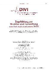 Vorschauseite 1: Empfehlung zur Struktur und Ausstattung von Intensivstationen 2022