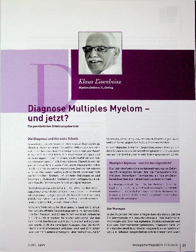 Vorschauseite 1: Diagnose Multiples Myelom - und jetzt?