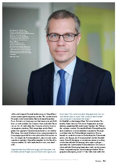 Vorschauseite 2: Veränderung im Klinikmarkt „Sonst manövrieren wir uns in die Rationierung“