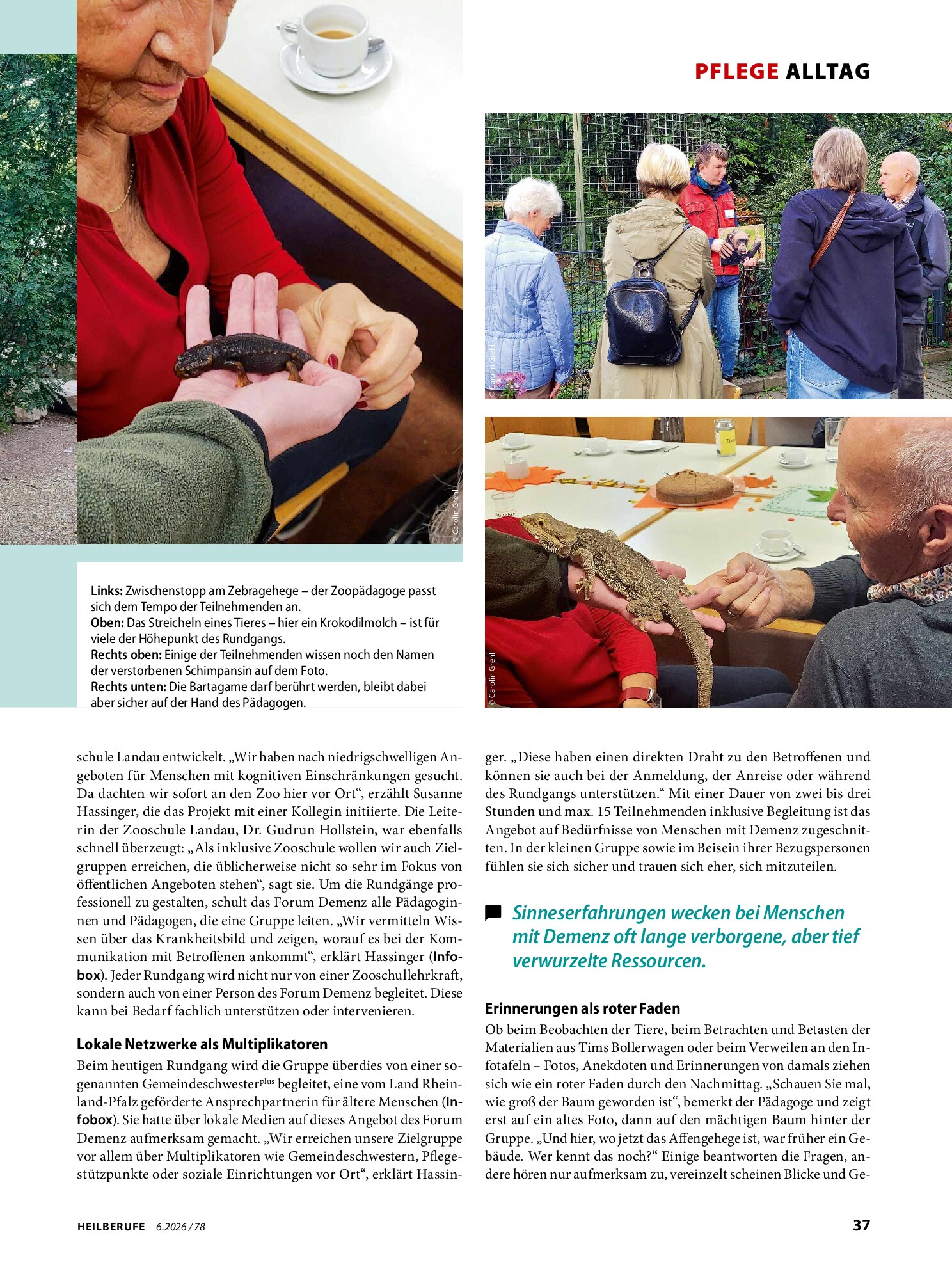 Vorschauseite 2: Begegnungen, Erinnerungen & Emotionen