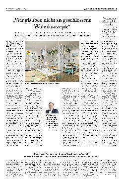 Vorschauseite 1: „Wir glauben nicht an geschlossene Wohnkonzepte.“