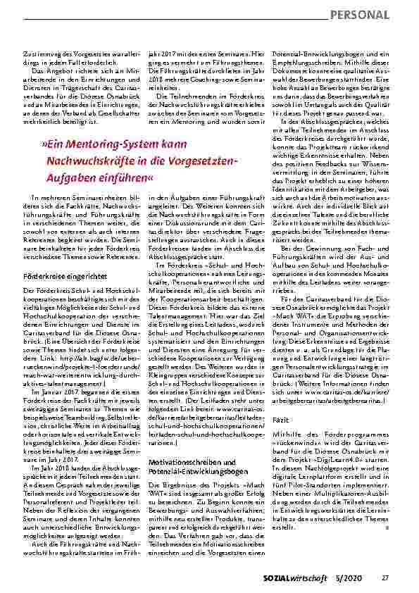 Vorschauseite 2: FÜHRUNGS-NACHWUCHS Talente finden und fördern
