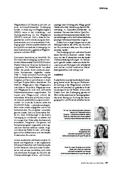 Vorschauseite 2: Klinische Pflegewissenschaft stärken