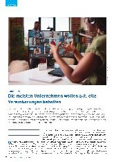 Vorschauseite 1: Homeoffice: Die meisten Unternehmen wollen aktuelle Vereinbarungen behalten.