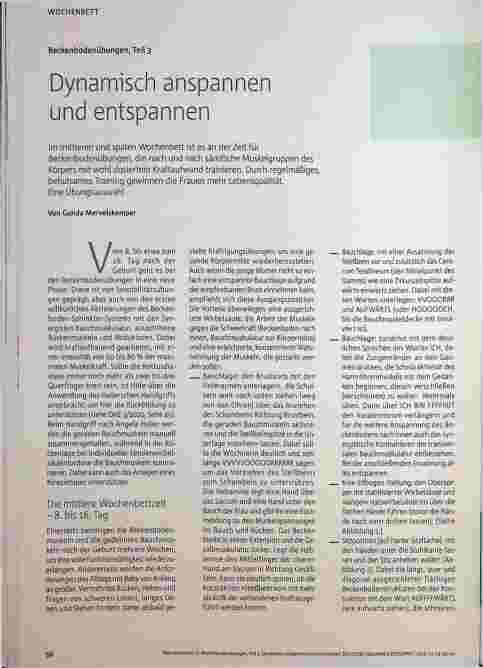 Vorschauseite 1: Beckenbodenübungen, Teil 3: Dynamisch anspannen und entspannen