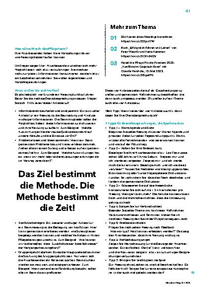 Vorschauseite 2: Von lästiger Pflicht zum Highlight des Monats