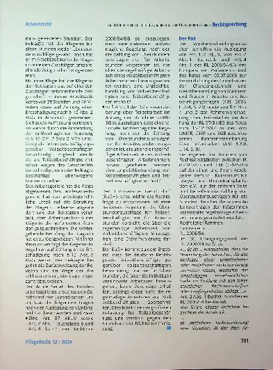 Vorschauseite 2: Zur Diskriminierung von Teilzeitbeschäftigten bei den Überstundenzuschlägen