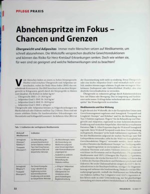 Vorschauseite 1: Abnehmspritze im Fokus - Chancen und Grenzen