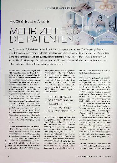 Vorschauseite 1: Angestellte Ärzte mehr Zeit für die Patienten.