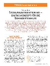 Vorschauseite 1: Sozialraumorientierungein Fachkonzept für die Behindertenhilfe