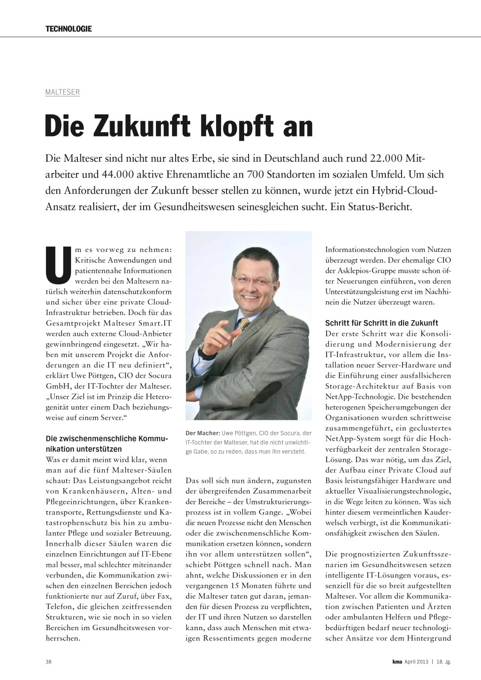 Vorschauseite 1: Die Zukunft klopft an