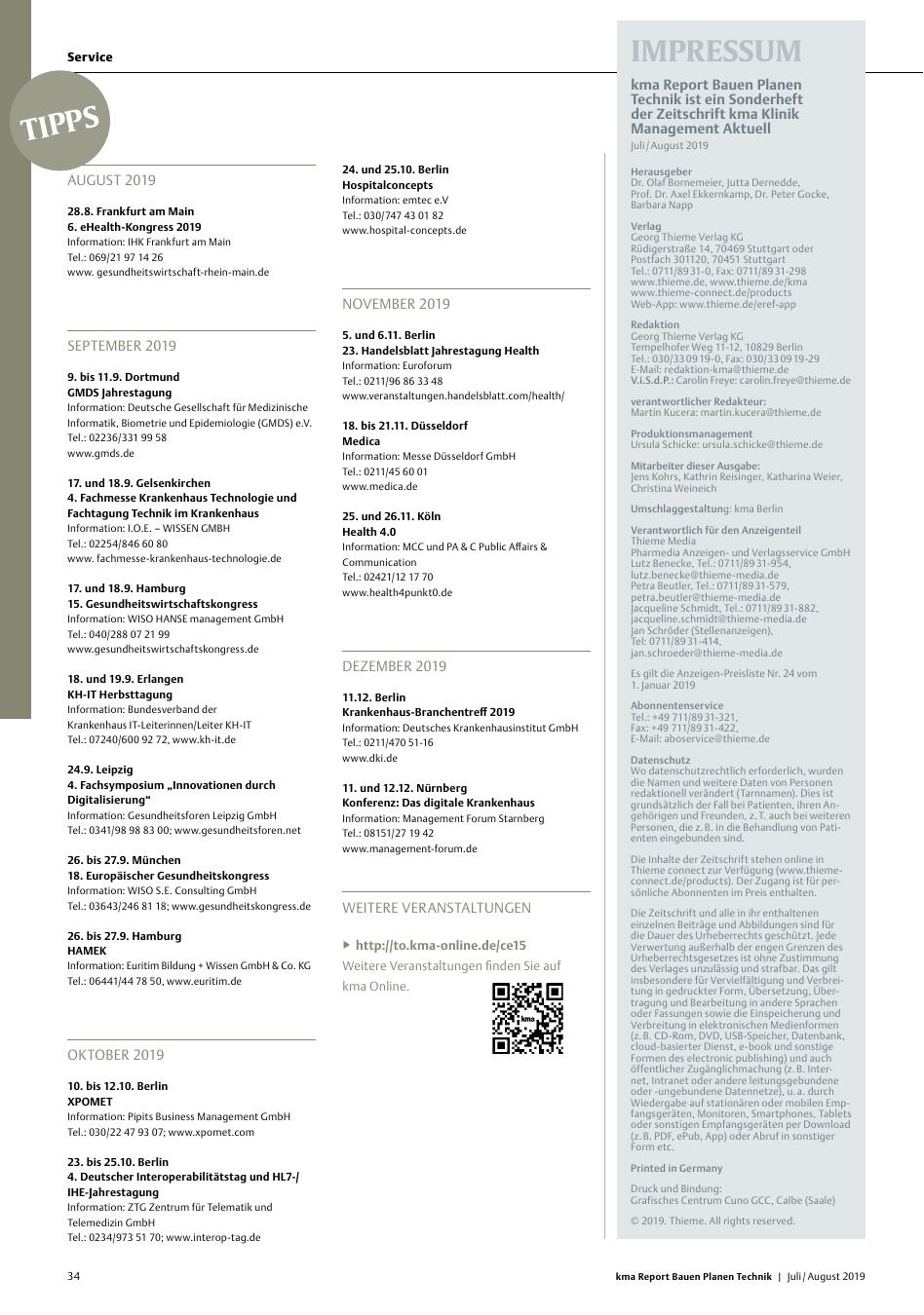Vorschauseite 1: Termine / Tipps
