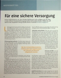 Vorschauseite 1: Für eine sichere Versorgung.