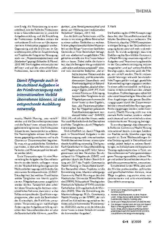 Vorschauseite 5: Community Health Nursing – Pflege in der Primärversorgung