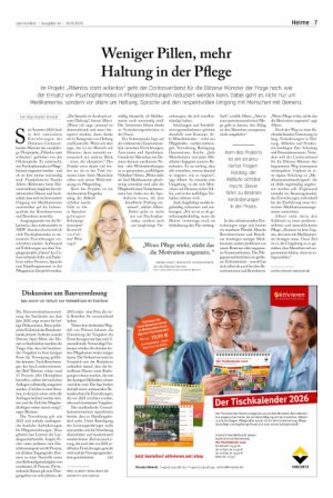 Vorschauseite 1: Weniger Pillen, mehr Haltung in der Pflege