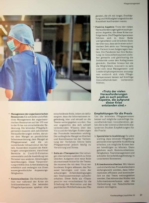 Vorschauseite 2: Wie Covid wichtige Rollen veränderte