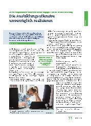 Vorschauseite 1: Die Ausbildungsoffensive unverzüglich realisieren.
