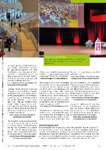 Vorschauseite 2: Thematisch vielfältig und inspirierend: Der 1. Occupational Therapy Europe Congress