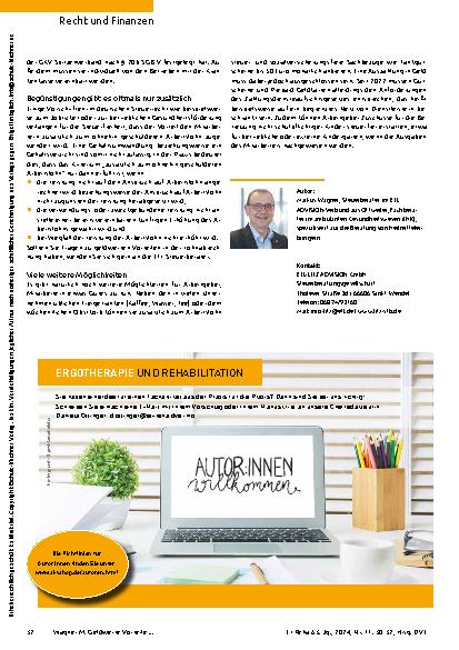 Vorschauseite 5: Thematisch vielfältig und inspirierend: Der 1. Occupational Therapy Europe Congress