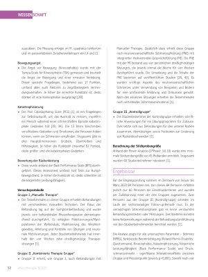 Vorschauseite 3: Auswirkungen von Manueller Therapie in Verbindung mit einer neurowisenschaftlichen Aufklärung inklusivemotivierender Gespäche bei Patienten mit chronischen unspezifischen Rücensch…