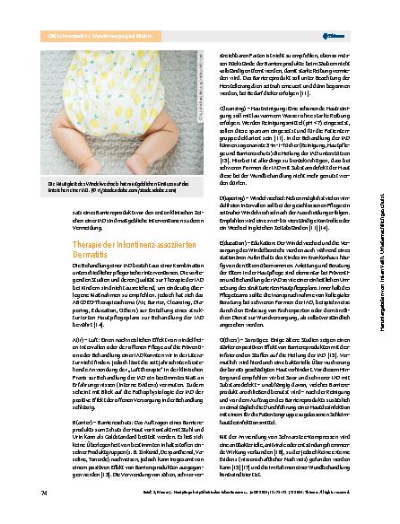 Vorschauseite 2: Hautpflege bei pädiatrischer Inkontinenz-assoziierter Dermatitis
