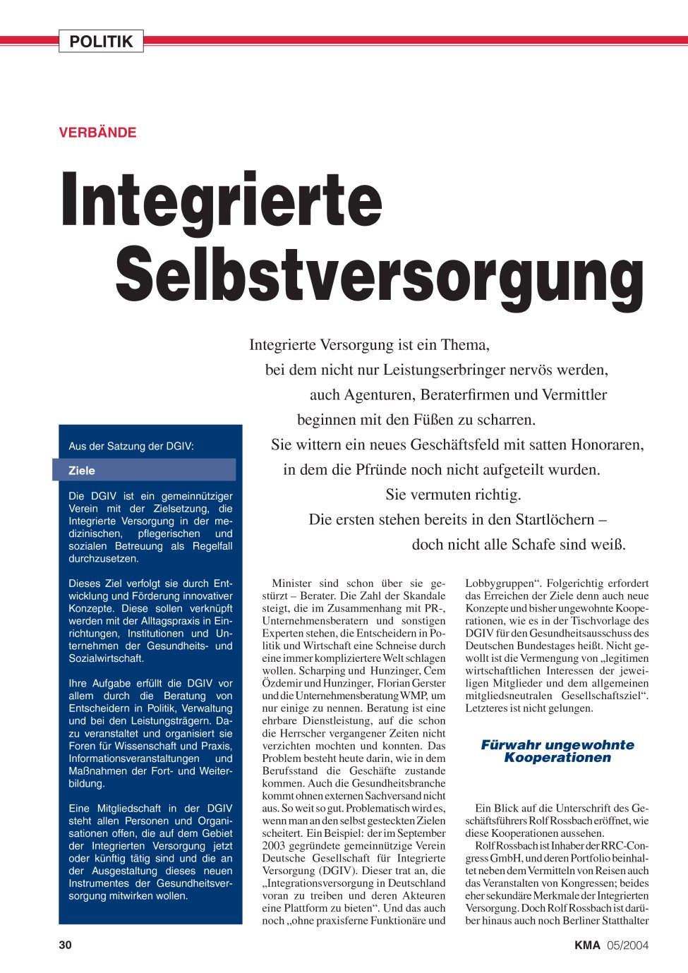 Vorschauseite 1: Integrierte Selbstversorgung