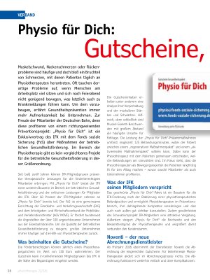 Vorschauseite 1: Physio für Dich: Gutscheine die sich auszahlen