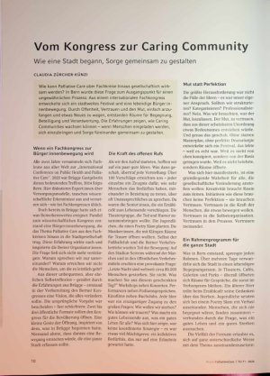 Vorschauseite 1: Vom Kongress zur Caring Community. Wie eine Stadt begann, Sorge gemeinsam zu gestalten