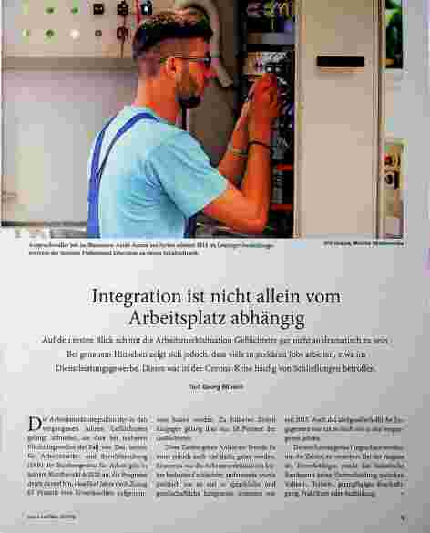 Vorschauseite 1: Integration ist nicht allein vom Arbeitsplatz abhängig.