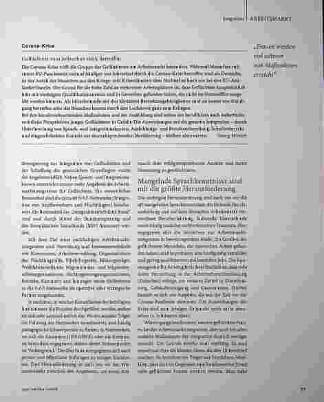 Vorschauseite 3: Integration ist nicht allein vom Arbeitsplatz abhängig.