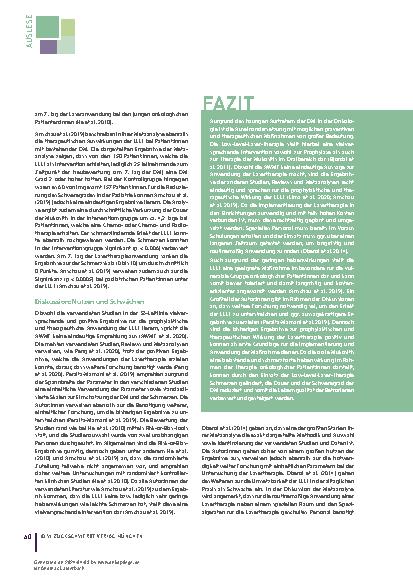 Vorschauseite 4: Low-Level-Laser-Therapie (LLLT) vielversprechende Intervention bei oraler Mukositis