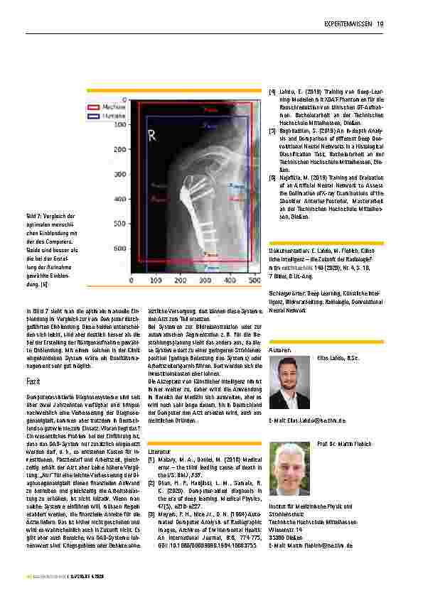 Vorschauseite 4: Computerassistierte Diagnosesysteme: Künstliche Intelligenz – die Zukunft der Radiologie?