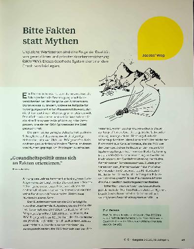 Vorschauseite 1: Bitte Fakten statt Mythen