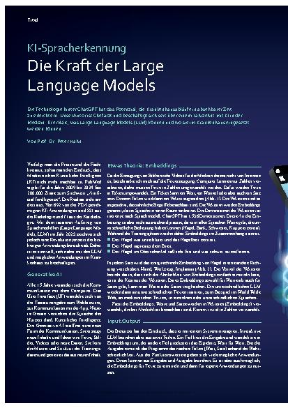 Vorschauseite 1: KI-Spracherkennung: Die Kraft der Large Language Models