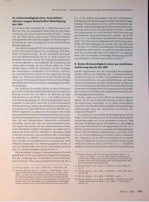 Vorschauseite 3: Die Schwerbehindertenvertretung in der Rechtsprechung des BVerwG