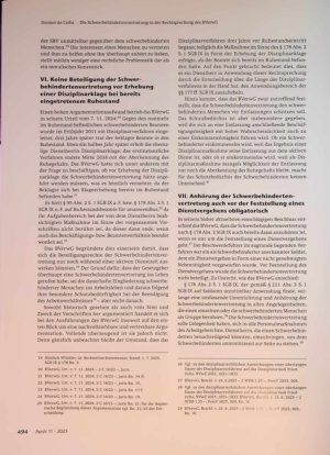 Vorschauseite 4: Die Schwerbehindertenvertretung in der Rechtsprechung des BVerwG