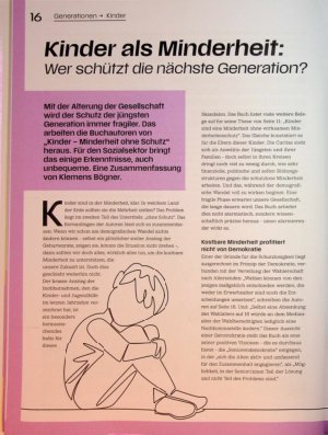 Vorschauseite 1: Kinder als Minderheit: Wer schützt die nächste Generation?
