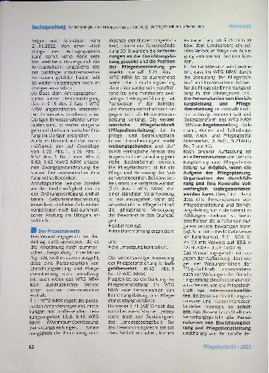 Vorschauseite 5: Zur Rechtmäßigkeit einer Ordnungs verfügung auf Untersagung der Beschäftigung als Einrichtungsund Pflegedienst leiterin in Personal union