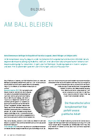Vorschauseite 1: Am Ball bleiben