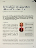 Vorschauseite 1: Der Einsatz von Schulgesundheitskräften (SGFK) rechnet sich! Ergebnisse einer fallbezogenen Kosten-Nutzen-Analyse.
