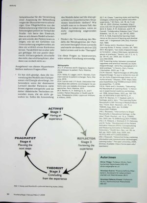 Vorschauseite 3: Lernstilmodelle - hilfreich in der therapeutischen Edukation der Patientinnen?