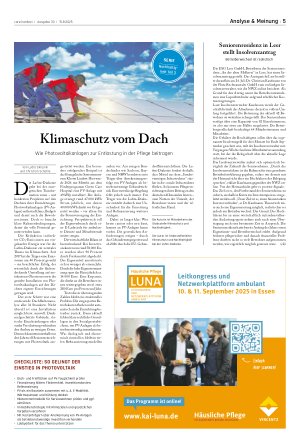 Vorschauseite 1: Klimaschutz vom Dach