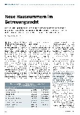 Vorschauseite 1: Neue Hausnummern im Betreuungsrecht