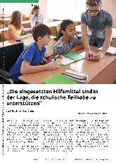 Vorschauseite 1: „Die eingesetzten Hilfsmittel sind in der Lage, die schulische Teilhabe zu unterstützen.“