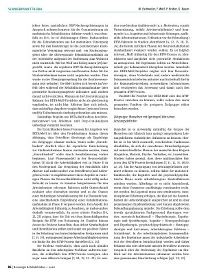 Vorschauseite 4: BETA-MeH als berufsorientierte, klinischbetriebliche Intervention: Ein Kommentar zur Erreichbarkeit von Betroffenen mit klinisch gering ausgeprägten Leistungsdefiziten